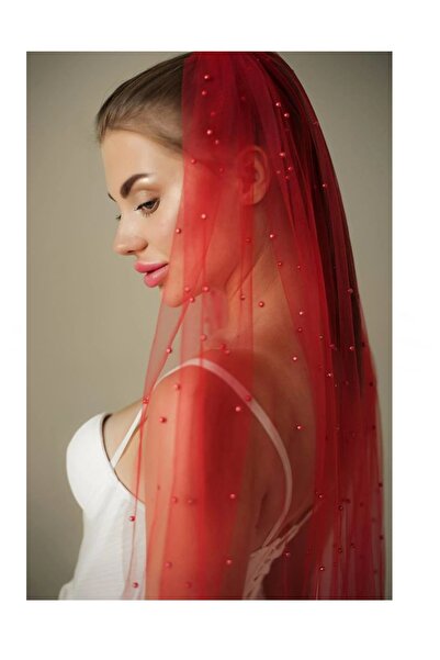 BBA TULLE STORE 50 CM Gelin Duvağı,gelinlik Aksesuarı Nikah ,incili Gelin Duv...