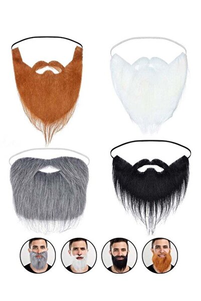 Generic 4 Pcs Fake Mustache Facial Hair False Beards