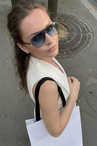 Chunky Frame Celly Unisex Smoked Anthracite Sunglasses