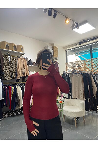 karpuzbutiks Watermelon Buzy Fabric Circular Neckline Body with Finger Holes