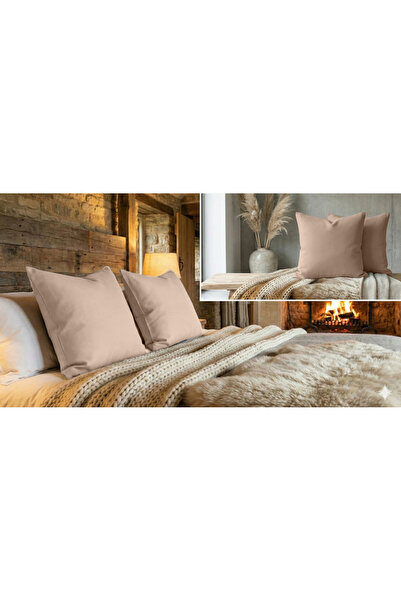 Sabia Soft Touch 100% Cotton 70X70Cm Square Pillowcase & Cushion Cover Set of 2