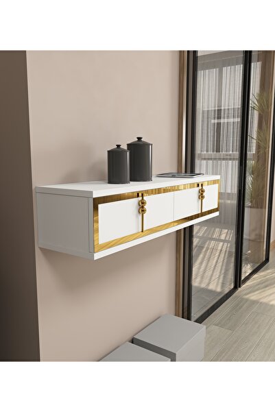 morepp Skyt Duvara Monte Dresuar Altın | Beyaz - Beyaz