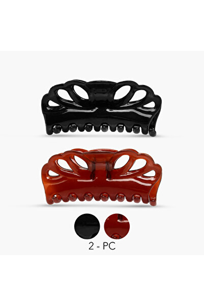 Lifestyle عبوة من مشبكين للشعر منحنيين بتفاصيل مقطوعة