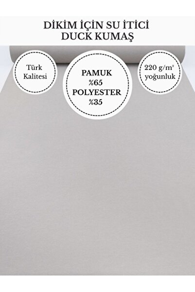 FabricMarket Su İtici Duck Kumaş | 220 g/m² | %65 Pamuk %35 Polyester | 180 c...