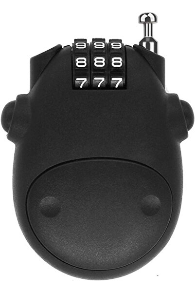 Arabest قفل كابل برقم سري مع كابل فولاذي قابل للسحب بطول 3.2 بوصة، قفل برقم سري مكون من 3 أرقام