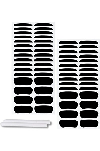 Arabest 100 زوج من ملصقات العيون الرياضية السوداء، مناسبة للكرة اللينة، والرج...