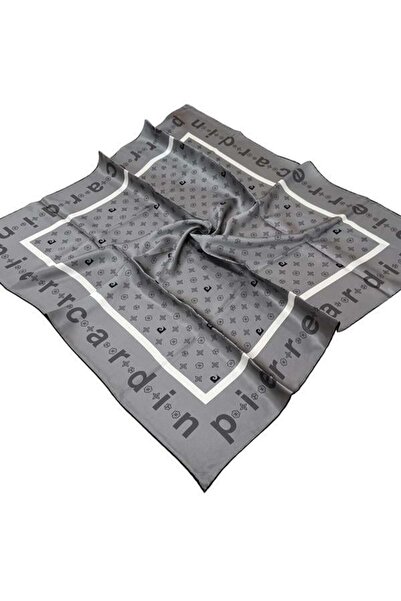 Pierre Cardin Μεταξωτό μαντίλι γκρι Twill - 8940438-912