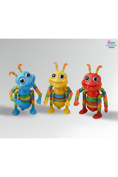 Brother Toys Eklemleri Hareketli Eğitici Çıngıraklı Akrobat Karınca 17 Cm.
