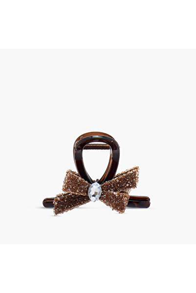 Lifestyle مشبك شعر مزين بفيونكة