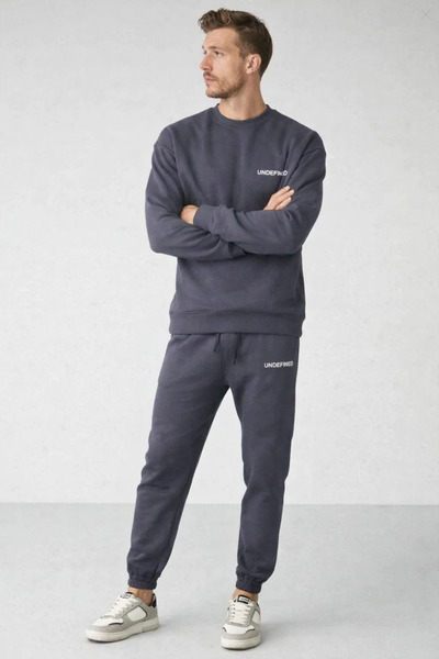 COMBİNE MİCHAİL Ανδρικό ελαστικό σετ φόρμας διπλής καπνιστής εφαρμογής