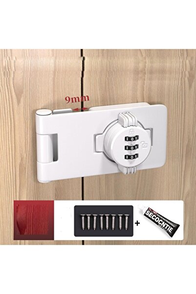 Arabest Keyless Combination Lock, Mechanical Password Rotary Hasp Locks, 3-Digit Combination Lock