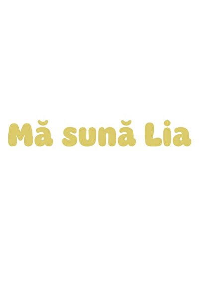 Oracal Sticker auto text „Ma suna Lia” – trend Romania, 50cm, auriu