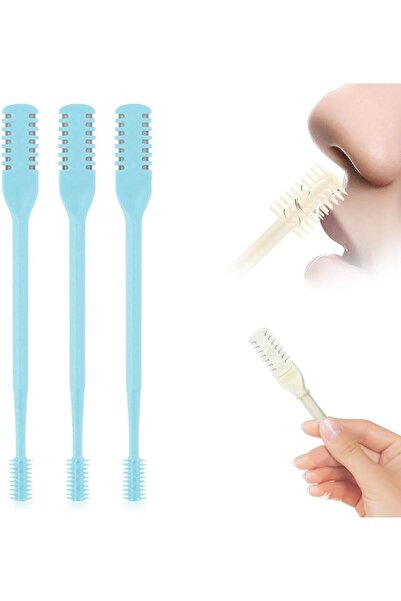 Arabest 3PCS Nose Hair Scissors,2-in-1 Nose Hair Scissors,Nostril Hair Removal Tool