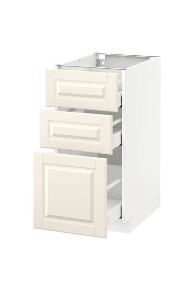 hobiurun Çekmeceli alt dolap, BODDYN kırık beyaz, 40x60 cm, 3 çekmeceli ve 3 ...