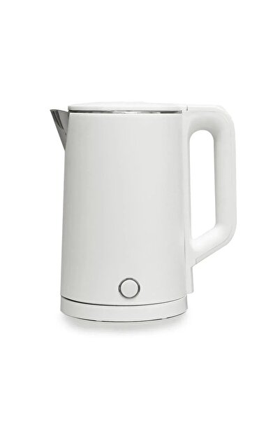 Generic Denx Electric Kettle 1.8L—1500W, Stainless Steel, Auto Shut-Off, (White) DX2096
