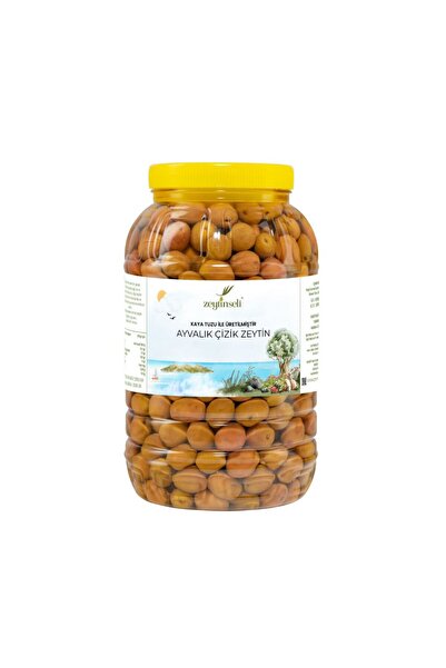 Zeytinseli Zeytincilik Zeytinseli Ayvalık Yeşil Çizik Zeytin Kaya Tuzlu 2 kg