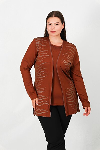 Lanze Combed Cotton Suit with Short Sleeve Blouse and Jacket 3107t