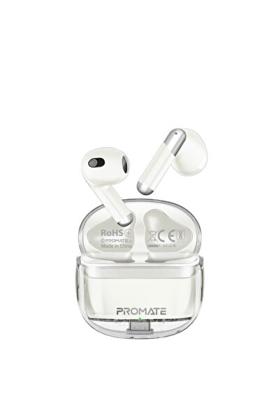 Promate سماعات أذن لاسلكية شفافة عالية الوضوح