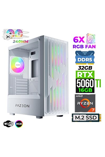 XASER Astra X600 Ryzen 7 7700X 32GB DDR5 Ram 1TB M.2 NVMe SSD 16GB RTX5060 Ti...