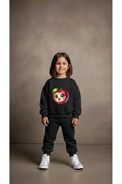 playwear Hanorac de echipă cu imprimeu SHINING APPLE pentru fete și băieți, c...