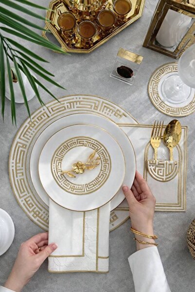 Diva Home Özel Ramazan Mübarek Amerikan Servis Su İtici 24 Parça Set