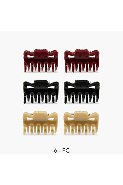 Lifestyle عبوة من 6 مشابك شعر مستطيلة