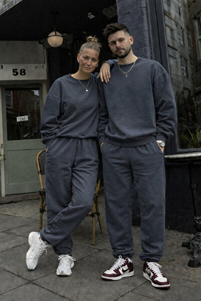 YAKAMEL طقم بدلة رياضية يونيسكس بياقة دائرية (فردي) مناسب للاستخدام مع مبطن ب...