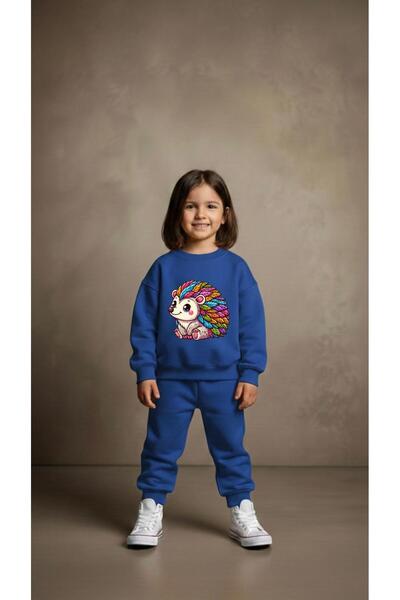 playwear Φούτερ ομάδας με στάμπα KİRPİ για κορίτσια και αγόρια, με λαιμόκοψη ...