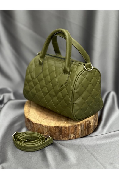 BENAHOLL Women's Bag Magnificent Quilted Stylish Patterned Mini Strap Hand and Shoulder Bag-Dn110 Khaki