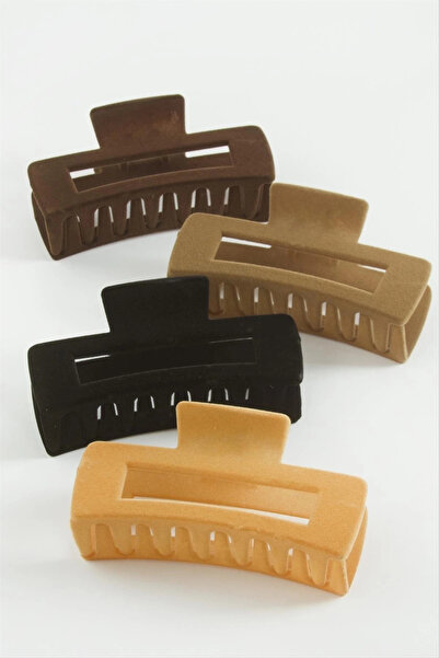 ÇOK SATAN Cataramă dreptunghiulară din catifea colorată 11 cm