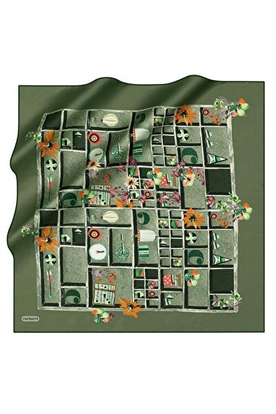 Cacharel İpek Eşarp Twill - 8942313-951 Yeşil