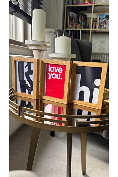 FlorenziArt Masif Meşe Naturel Fotoğraf Çerçevesi 10x15 cm – 3’lü Set | Sanat...