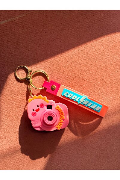 BETTY Pembe Kameralı Anahtarlık ve Çanta Charmı