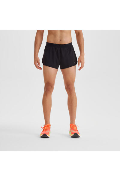 Decathlon Kiprun Erkek Şort - Koşu - Siyah - KIPRUN Run 500 Confort Split