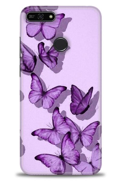 Rulet Aksesuar غطاء متوافق مع هاتف هواوي هونر 7A HD مطبوع + واقي شاشة سيراميك...