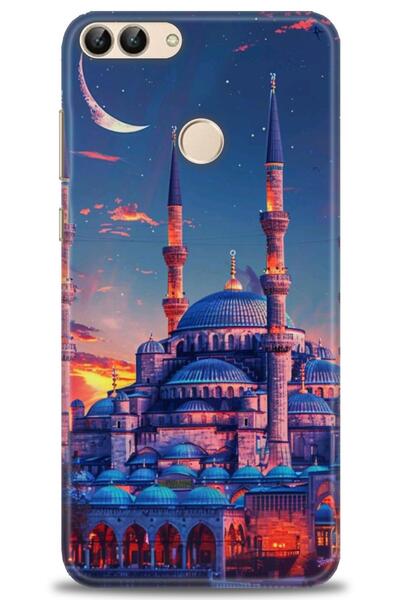 Rulet Aksesuar غطاء متوافق مع هاتف هواوي بي سمارت HD مطبوع - غطاء سيليكون مصم...