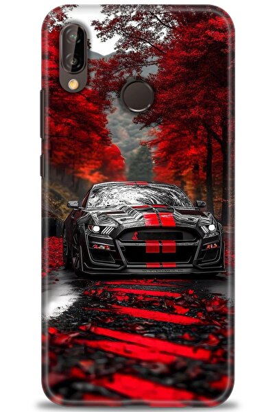 Rulet Aksesuar غطاء متوافق مع هاتف هواوي P20 لايت HD مطبوع - غطاء سيليكون مصم...