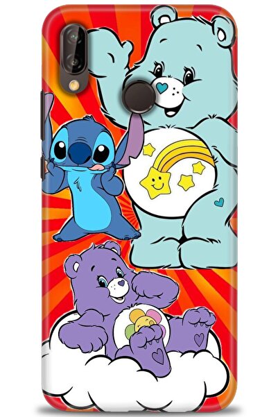 Rulet Aksesuar غطاء متوافق مع هاتف هواوي P20 لايت HD مطبوع - غطاء سيليكون بتص...