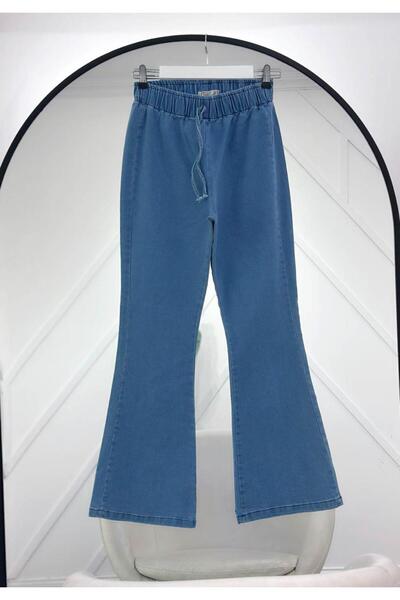Çalışkan Elastic Waist Isp Flared Pants [between Sizes 38-46, 100 cm Average]