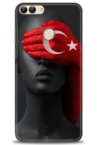 Rulet Aksesuar غطاء متوافق مع هاتف هواوي بي سمارت HD مطبوع - غطاء سيليكون مصم...