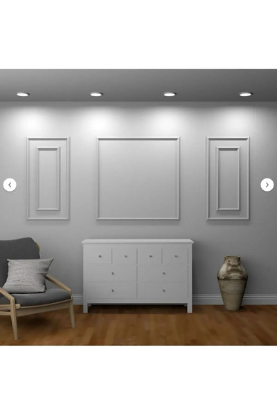 sövepor Boyanabilir 4 Cm Strafor Duvar Çıtası Hazır Kesimli 5 Adet Çerçeve Pa...