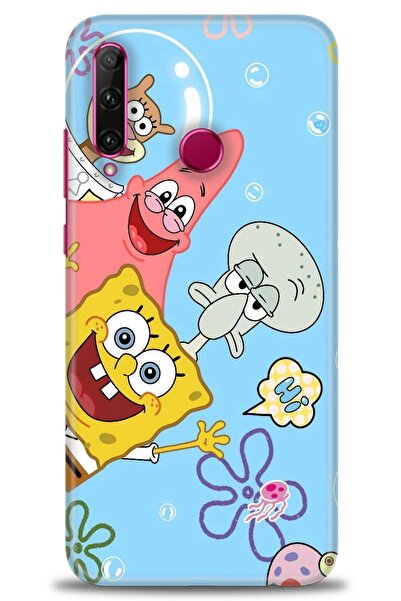 Rulet Aksesuar غطاء متوافق مع هاتف هواوي هونر 20 لايت HD مطبوع - غطاء سيليكون...