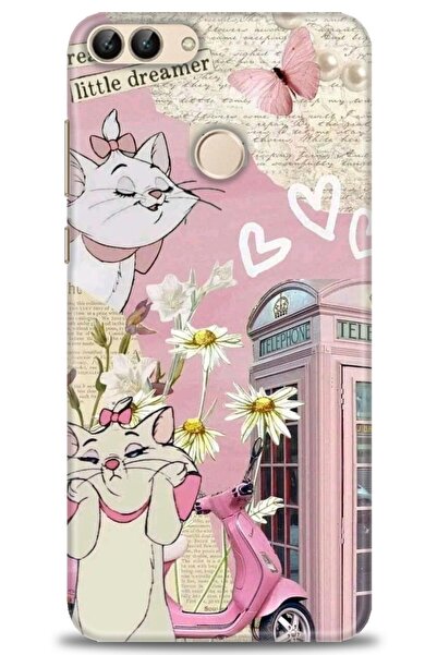 Rulet Aksesuar غطاء متوافق مع هاتف هواوي بي سمارت HD مطبوع - غطاء سيليكون بتص...