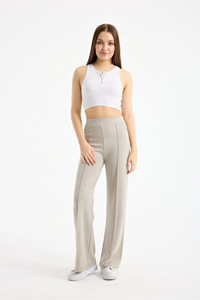 winmoda Modal Trackpants with Front Seam - Draped Texture and Stretchy Fabric - 2298