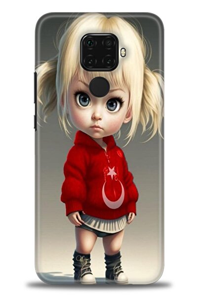 Rulet Aksesuar غطاء متوافق مع هاتف هواوي ميت 30 لايت HD مطبوع - غطاء سيليكون ...