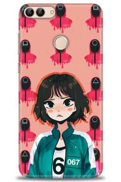 Rulet Aksesuar غطاء متوافق مع هاتف هواوي بي سمارت HD مطبوع + واقي شاشة سيرامي...