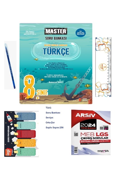 Okyanus Yayınları 8. Sınıf Master Türkçe Soru Bankası