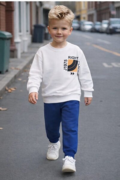 ESLA KİDS Boy's Top and Bottom Transitional Two-Piece Set
