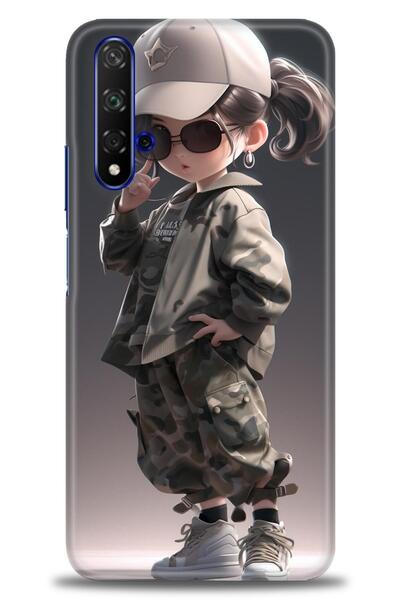 Rulet Aksesuar غطاء متوافق مع هاتف هواوي هونر مطبوع HD - غطاء سيليكون بتصميم ...