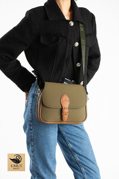 Çanta Sepetim 4-Eyelet Covered Women's Crossbody and Shoulder Bag